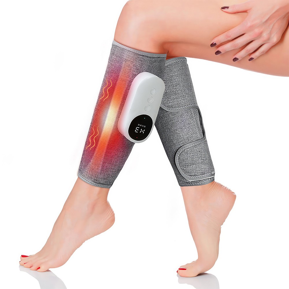 Leg Massager Muscles Relax Heated Air Compression Foot Massage Calf Circulation