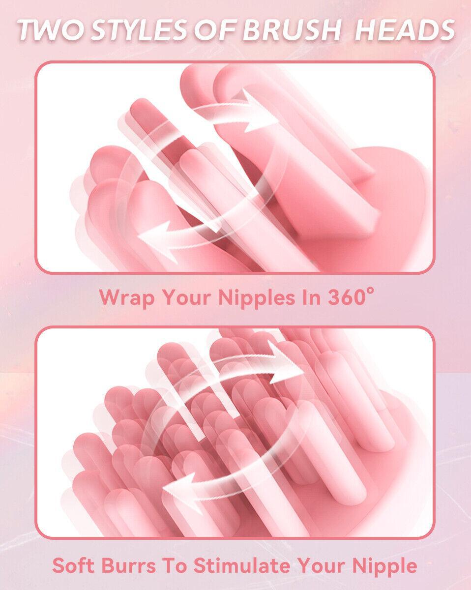 Nipple Enlargement Suction Pump Vacuum Sucker Breast Enhancer Massager Vibrater&
