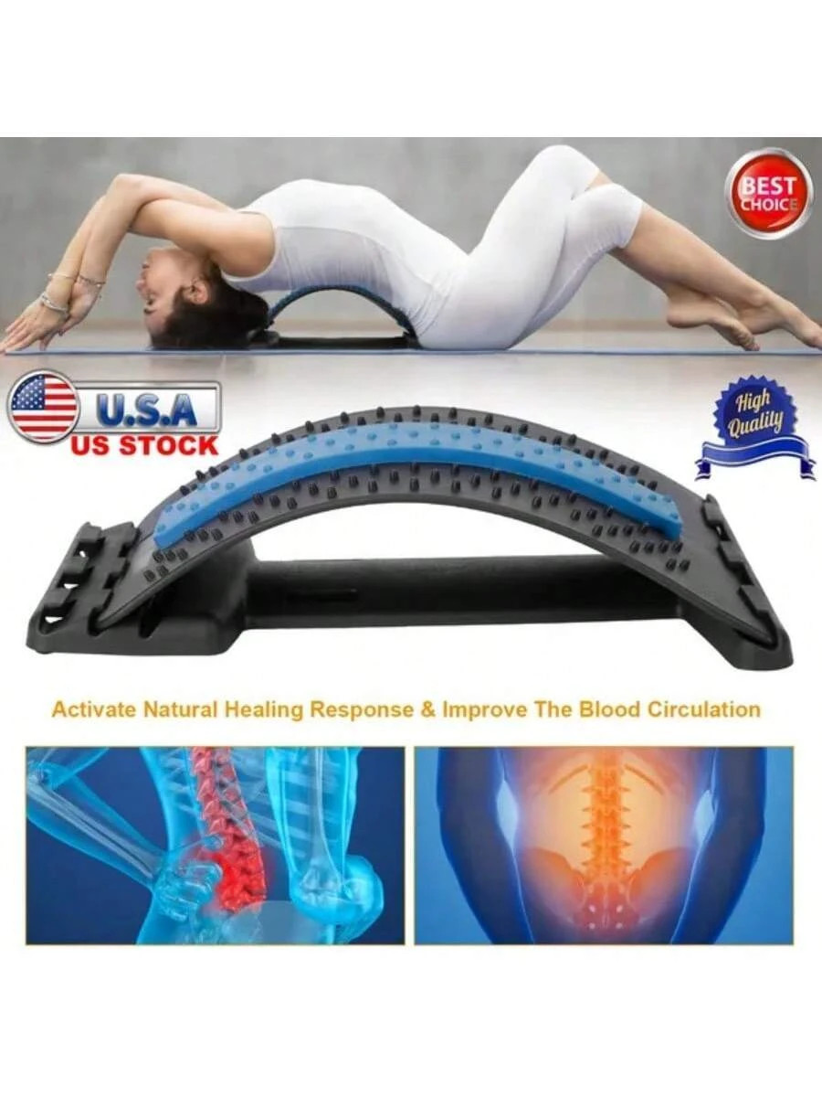 Back Massage Stretching Device 3 Level Adjustable Lumbar