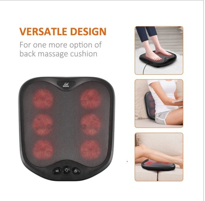 Snailax SL-593 Shiatsu Foot & Back Massager with Heat – New in Box, 2-in-1