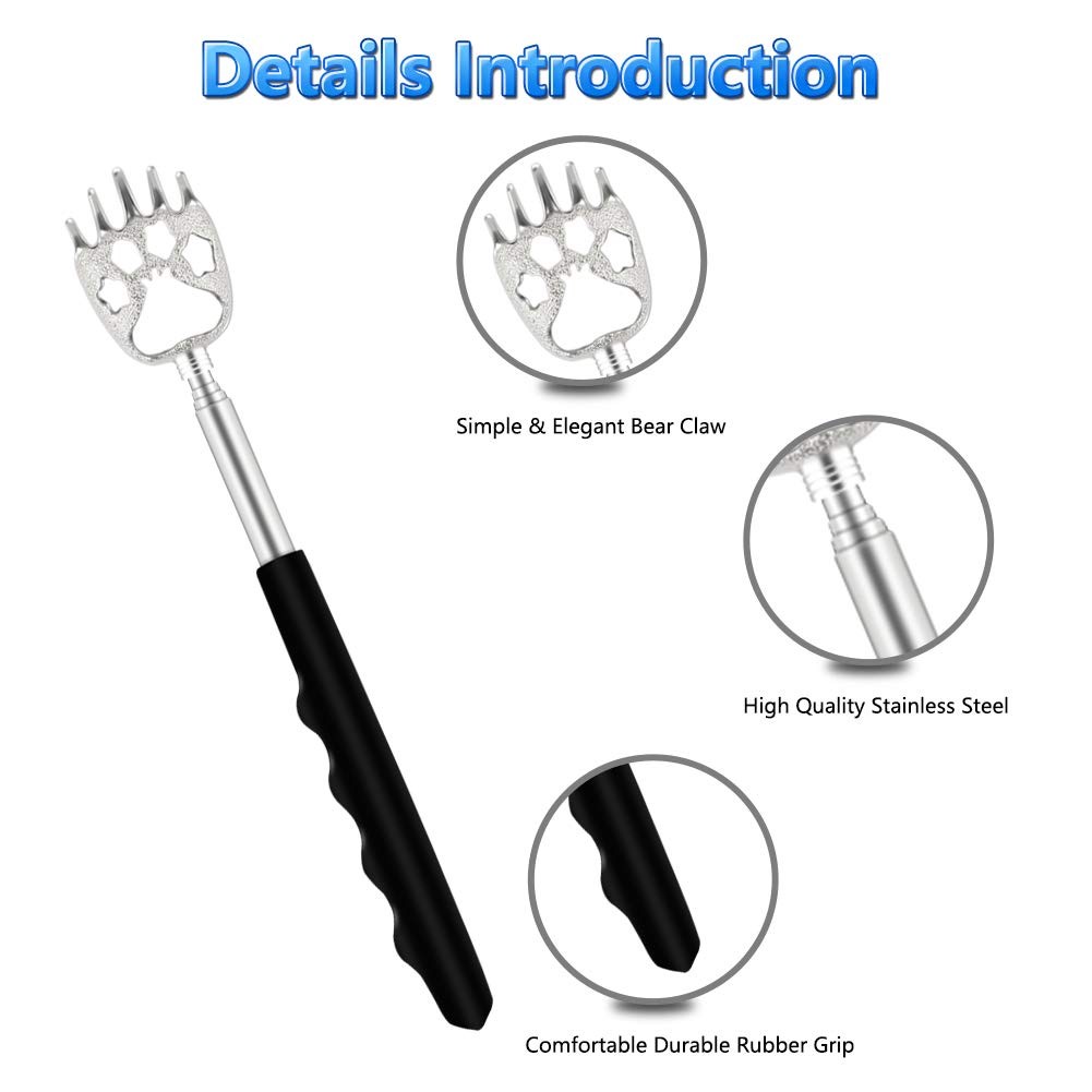 YIMICOO 6 Pack Telescoping Back Scratcher – 6 Count (Pack of 1), Multi-color