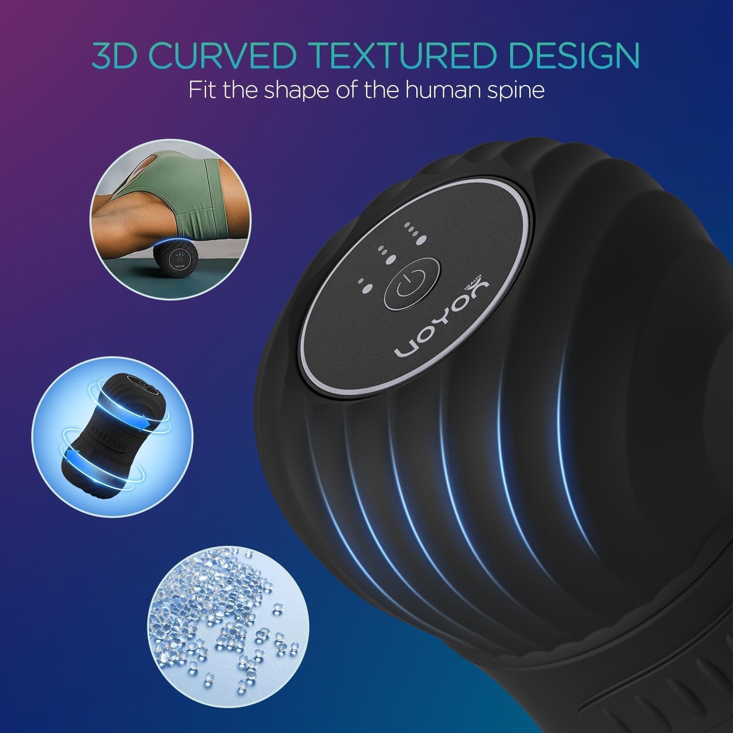 Electric Vibrating Peanut Massage Ball Roller