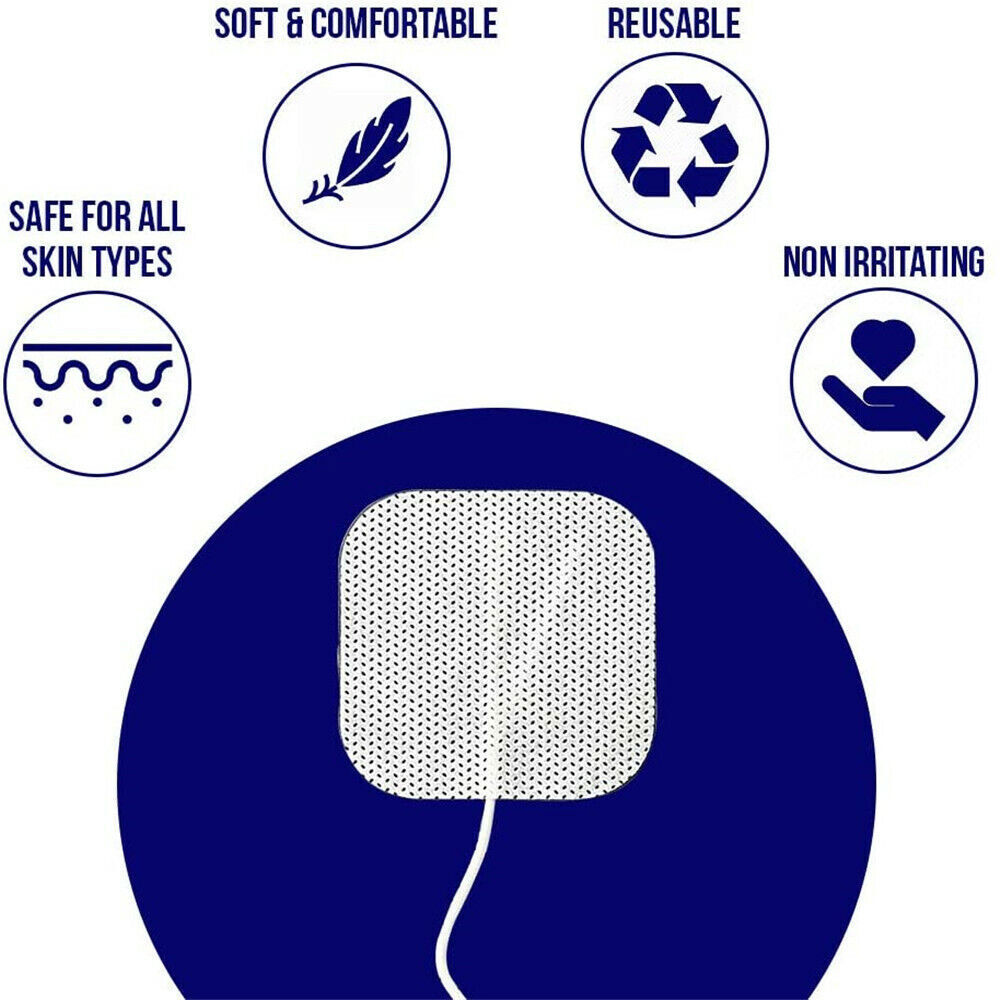 TENS Electrode Pads EMS Replacement Unit 7000 3000 2×2 Muscle Stimulator BULK