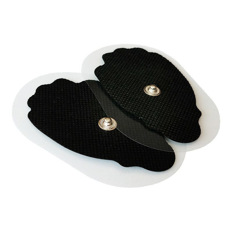20pcs Tens Unit Electrode Pads Snap on Muscle Stimulator Replacement pads Black