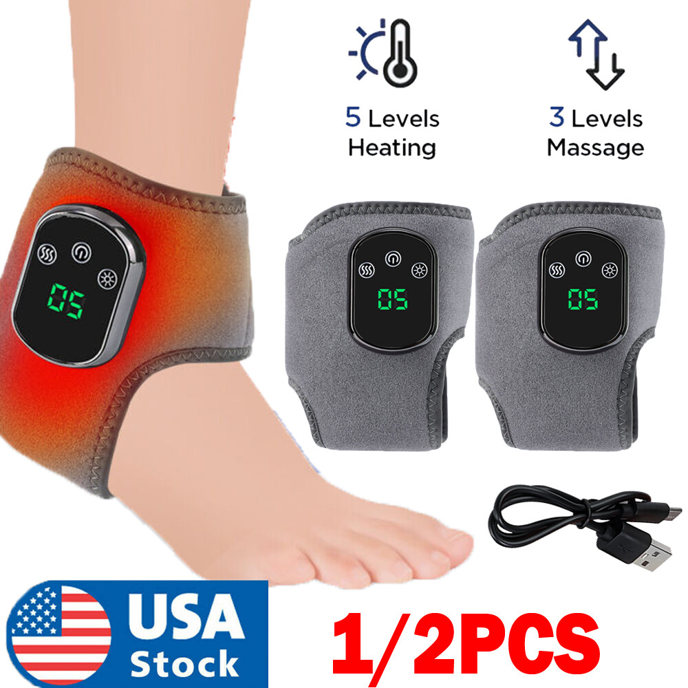 Foot Vibration Revive Massager 5-speed Infrared Hot Compress Therapy Pain Relief
