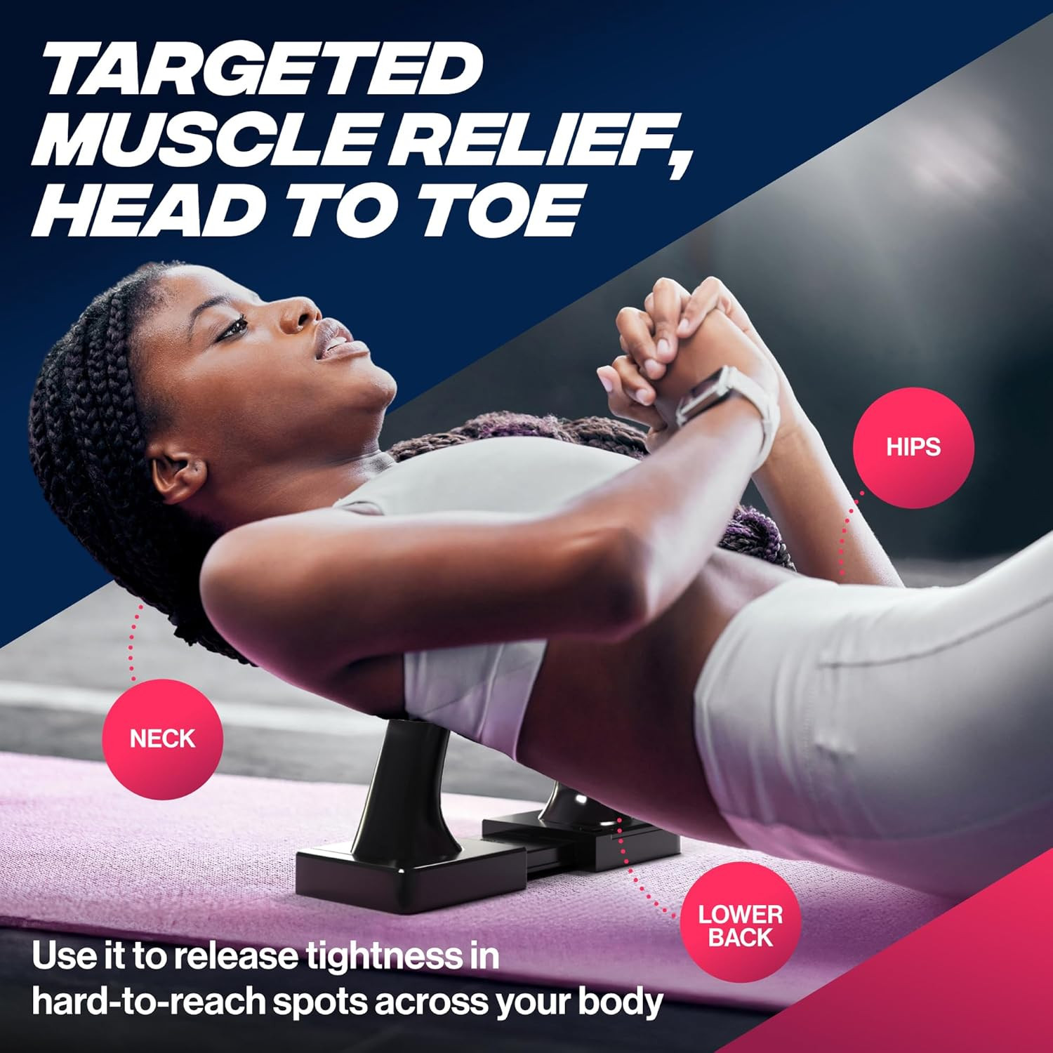 – Fully Adjustable Tool for Hip Flexor, Neck, Illiacus, Back, Glutes, Psoas I Tr