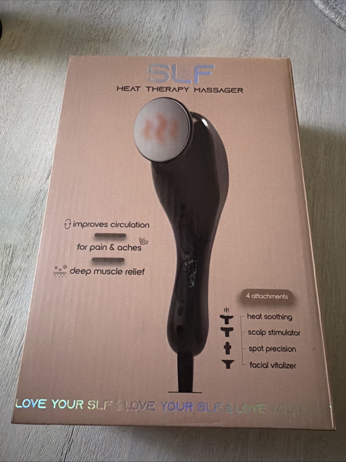 New In Box !!!!!SLF Heat Therapy Massager Adjustable Speeds And Heat Settings