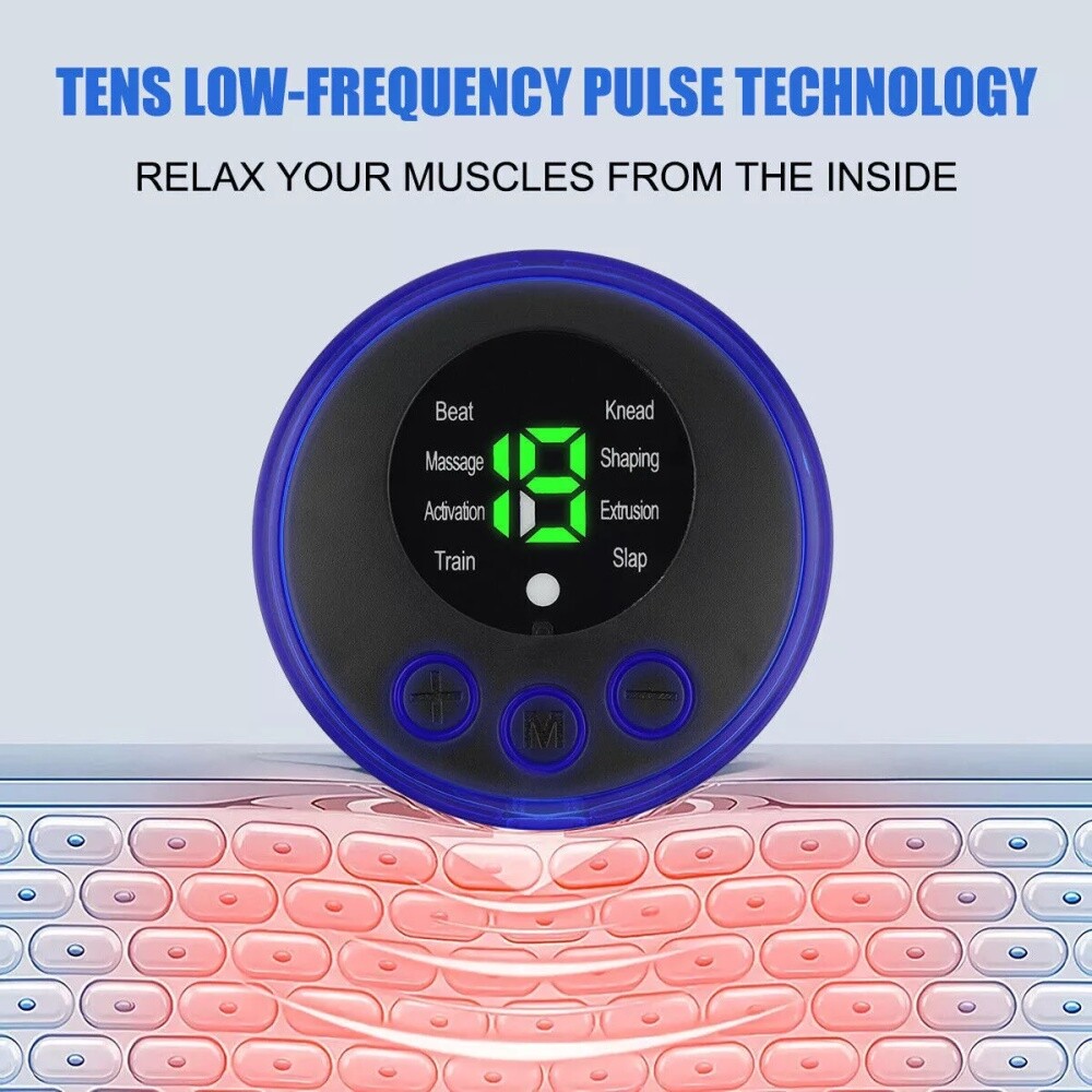 Pulse Tens Unit EMS Massager Neck Back Full Body Pain Relief with Remote Control