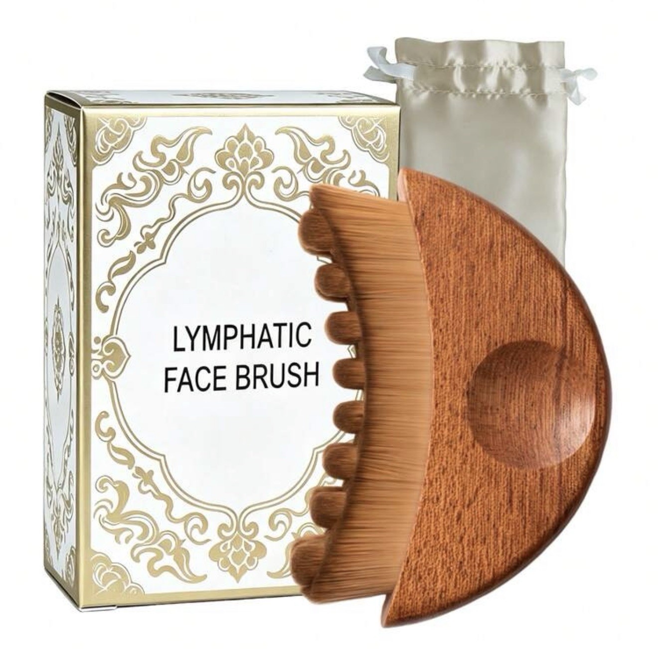 Lymphatic Drainage Massage Face Lymphatic Contour Brush Dry Brushing Face Brush
