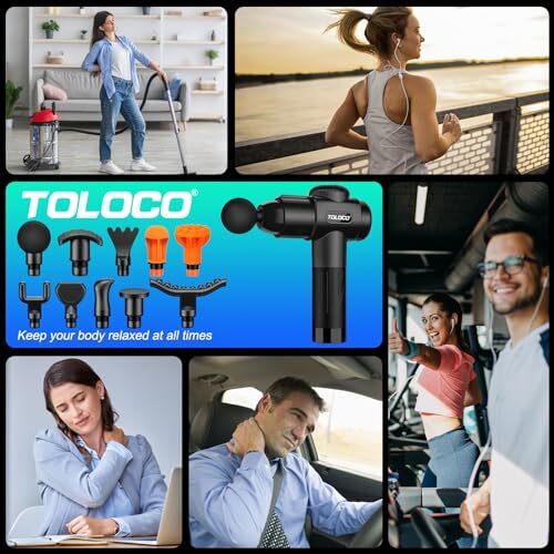 Massage Gun, Deep Tissue Back Massage for Athletes for Pain Relief,