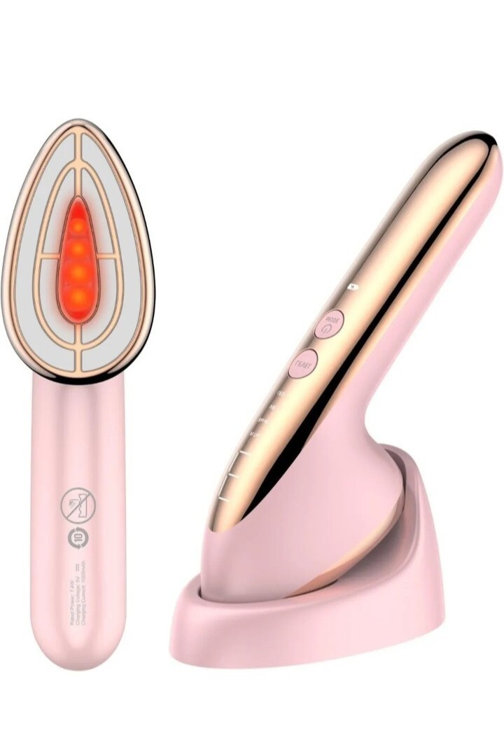 Pink Y Massager Professional Tightening Face and Body Electric Cordless Led