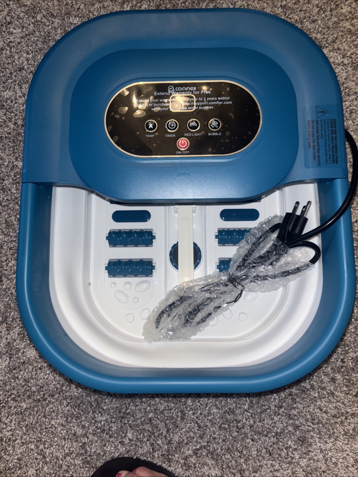 New Comfier Shiatsu Foot Massager Foot Massager CF-5202S-BL