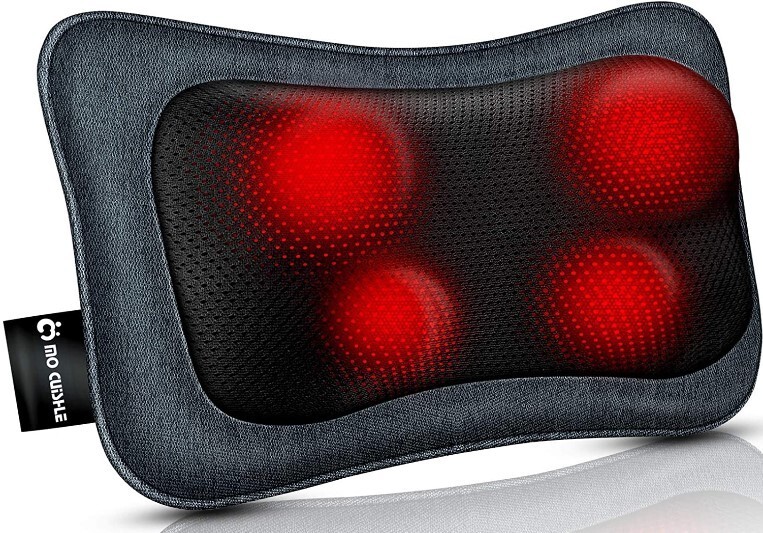 MoCuishle Shiatsu Back And Neck Electric Kneading Massager with Heat – Navy
