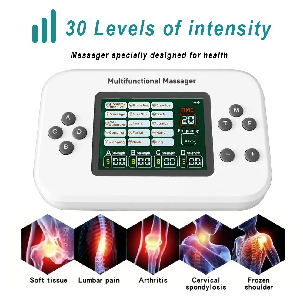 For EMS Pulse Muscle Stimulator Body Facial Massager Electric Relax Slimming