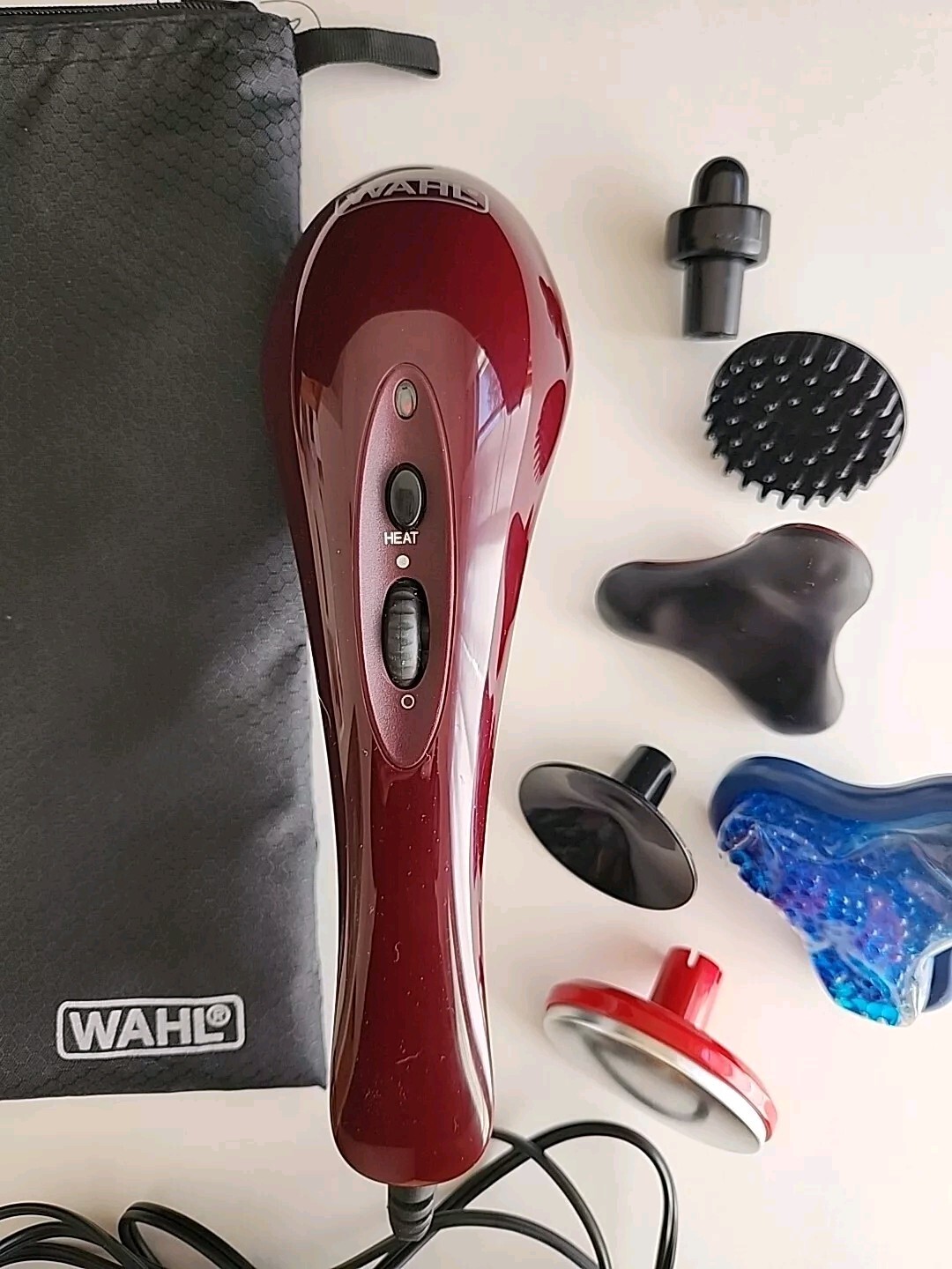 Wahl Massager 4295A Red with 6 Attachments and Carry Bag