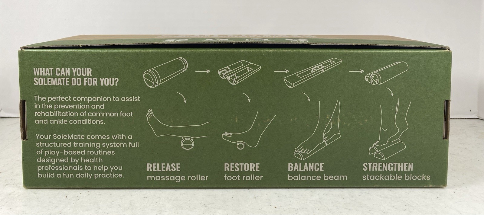 The Foot Collective Solemate All in One Foot Training Tool Balance Beam & Roller