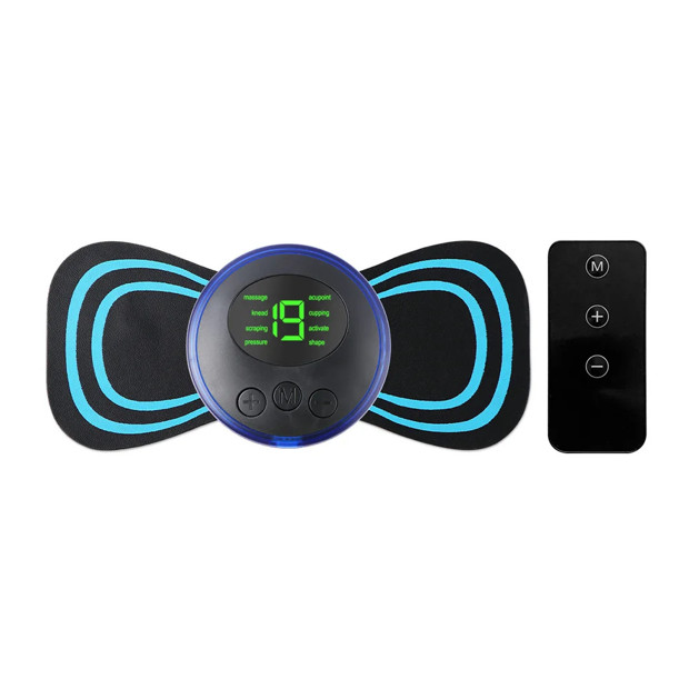 Portable EMS Neck & Body Massager – 8 Modes, 19 Intensity Levels, Rechargeable R