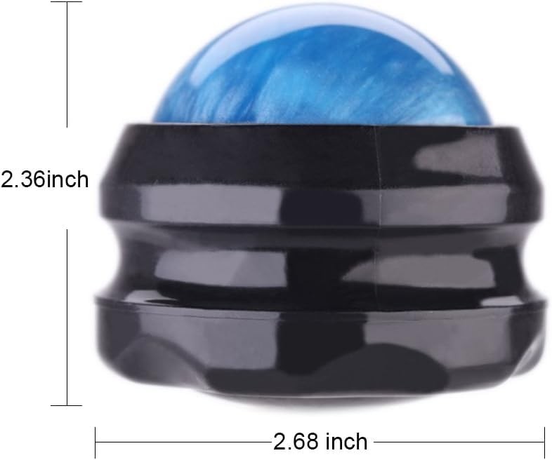Massage Ball Roller Pain Relief Self Therapy Sore Muscle Joint Blue