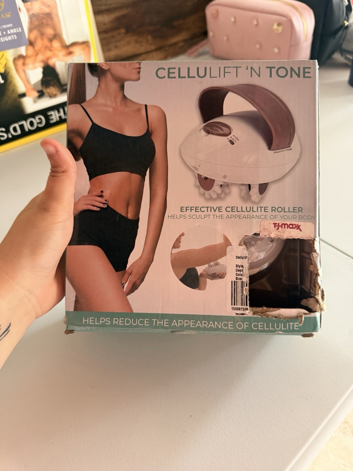 Cellulift ‘N Tone Handheld Portable Anti-Cellulite Roller Massager 2 Heads