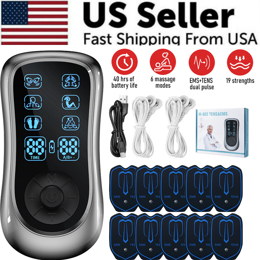 6 Modes 19 Gear Muscle Therapy Pain Relief Stimulator Machine Pulse Massager