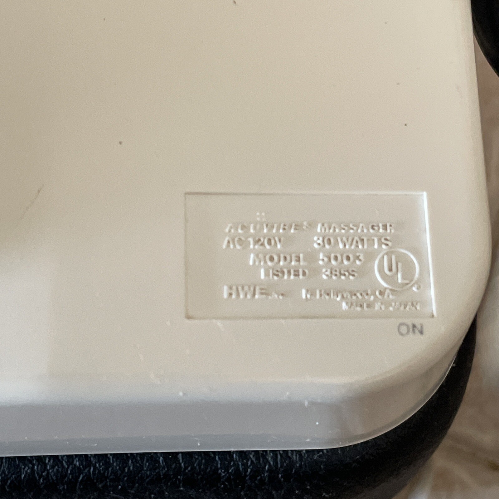 Acuvibe Professional Lumbar 2-Speed Commercial Massager Model 5003 Full Body