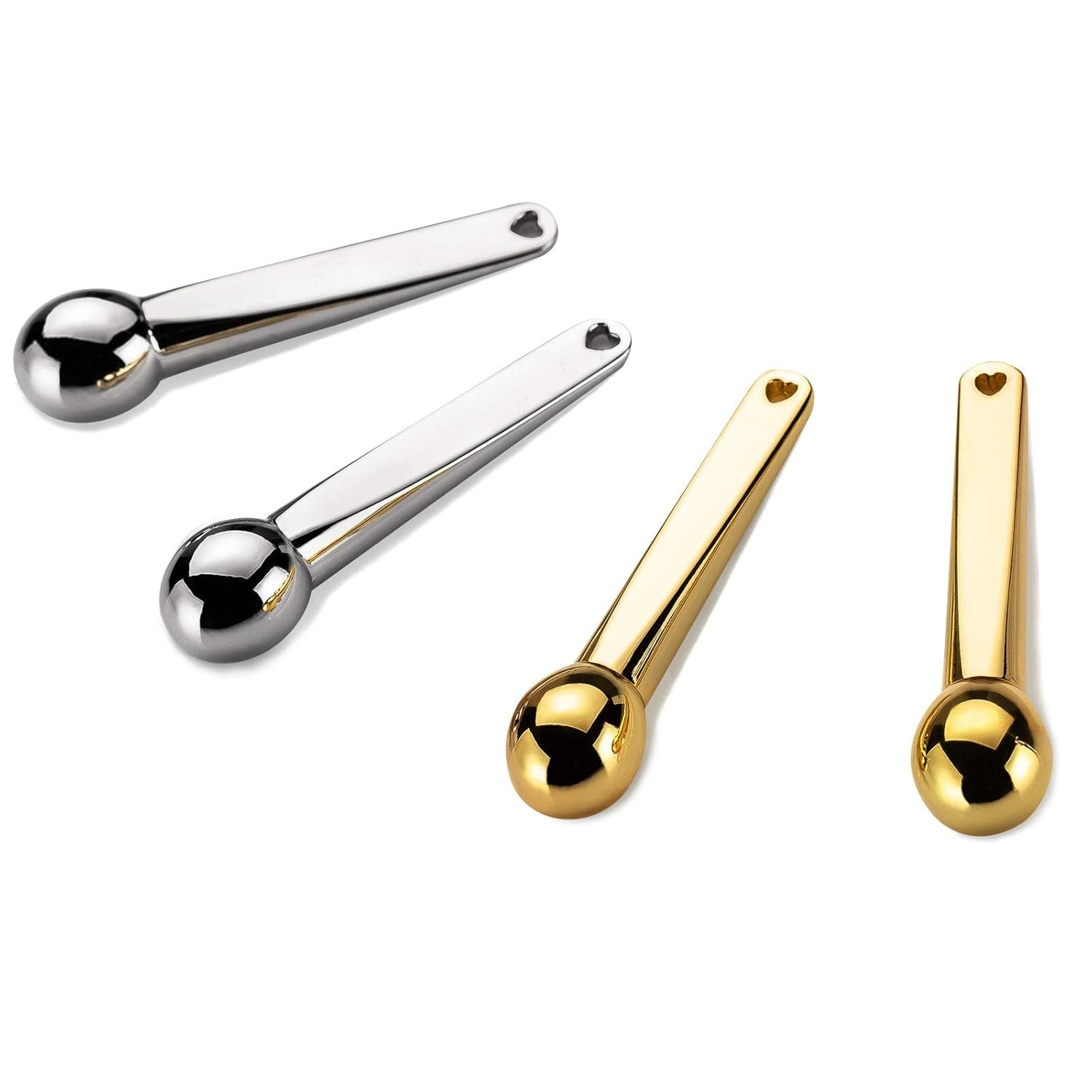 4 Pack Metal Eye Cream Applicator Eye Serum Roller Ball Massager Stick Reduce