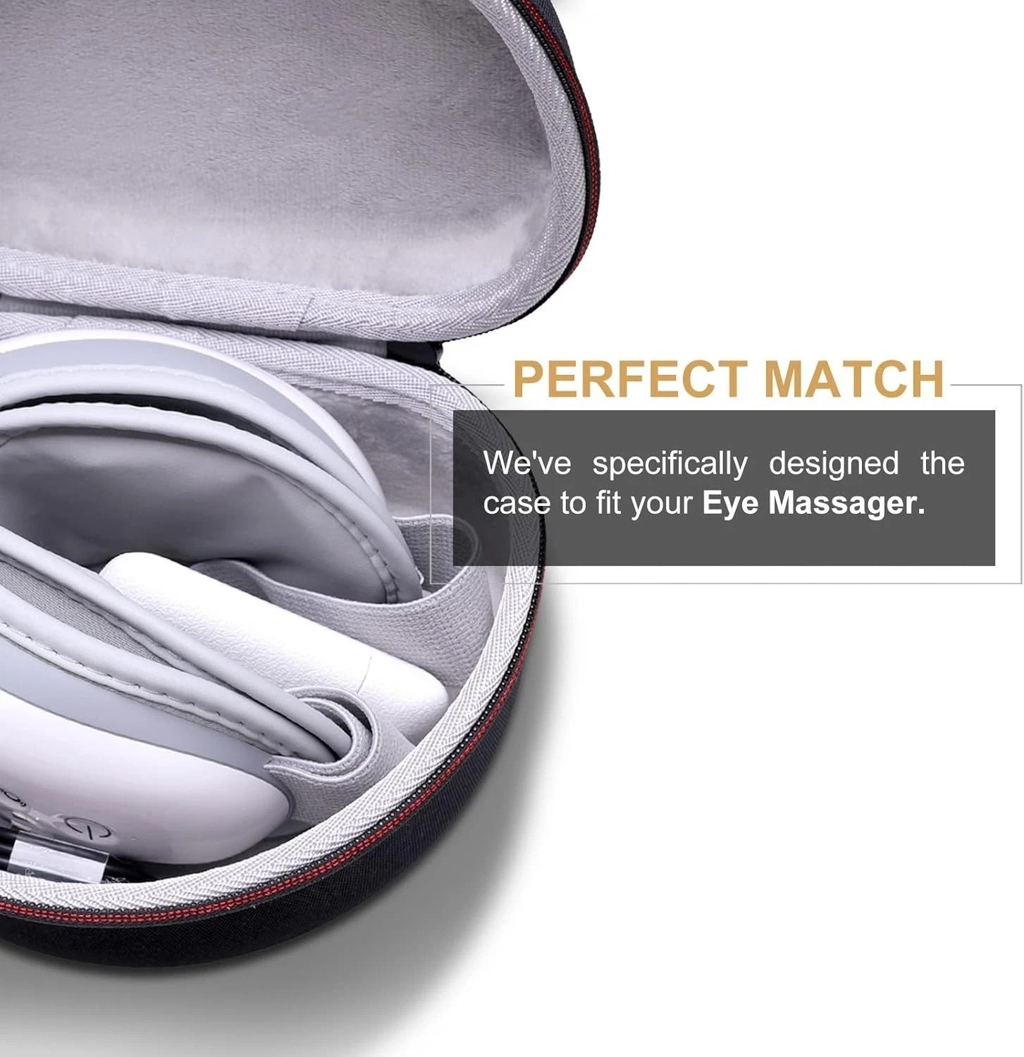 EVA Hard Case for RENPHO Eye Massager – Shockproof & Semi-Waterproof Protection