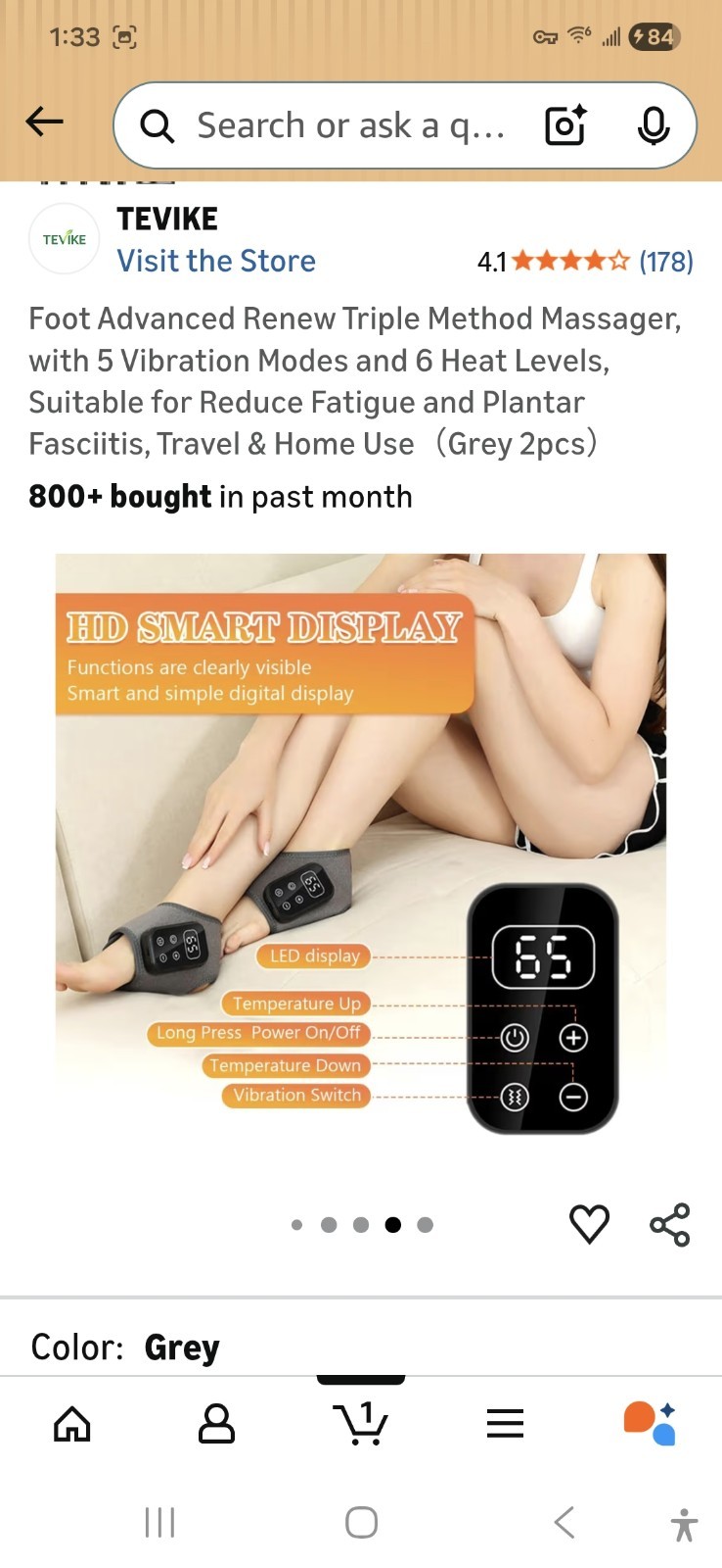 Foot Advanced Renew Triple Method Massager