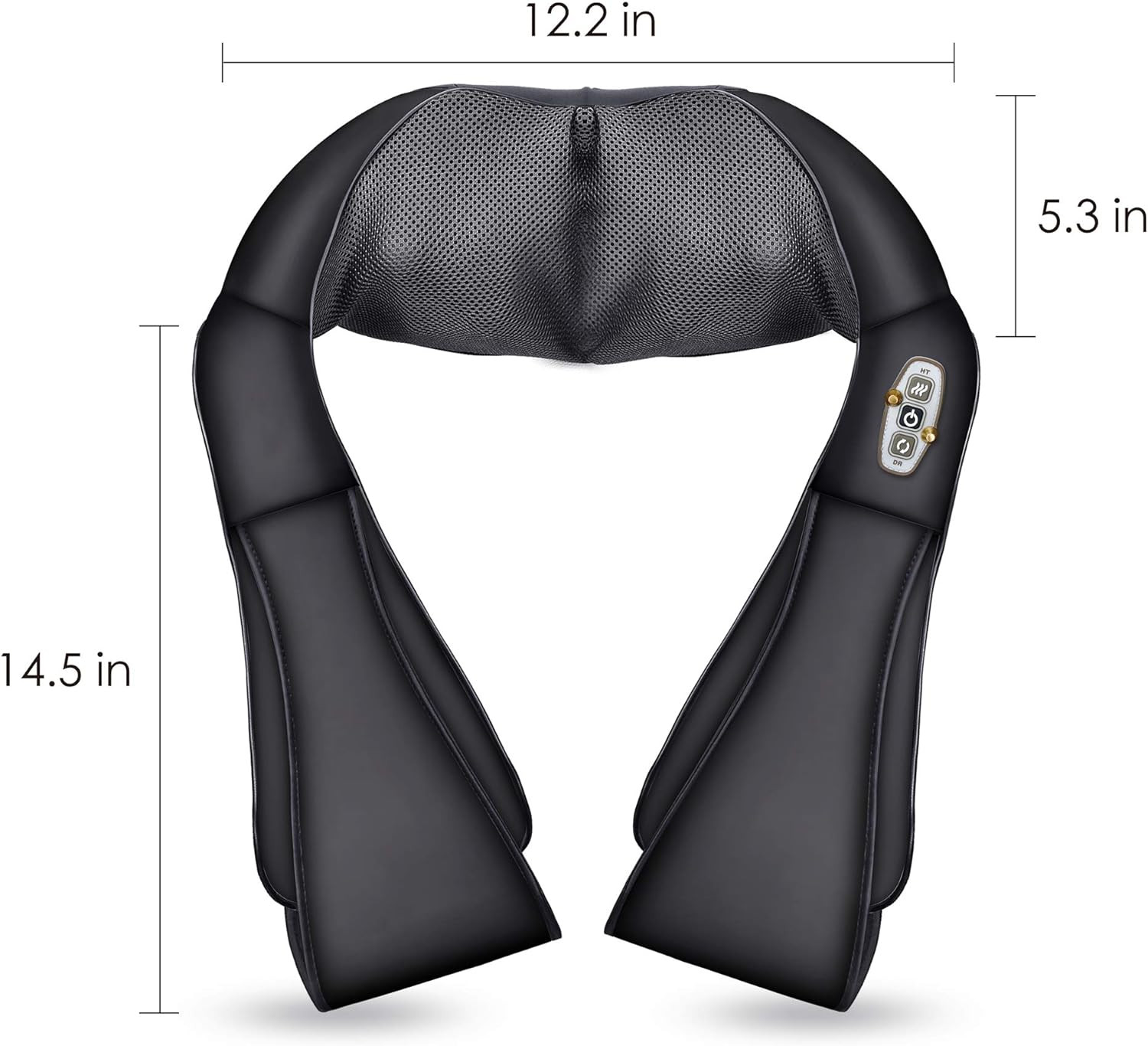 Shiatsu Neck Massager, FSA Eligible Kneading Back Massager with Heat, Deep Knead