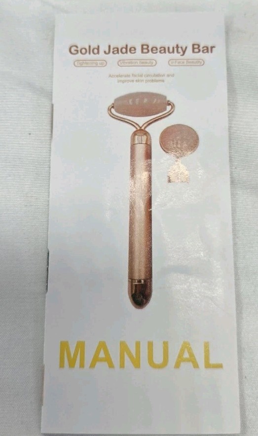 Yeamon Pink Jade Facial Roller Massager Vibrating Skin Care Face Tool
