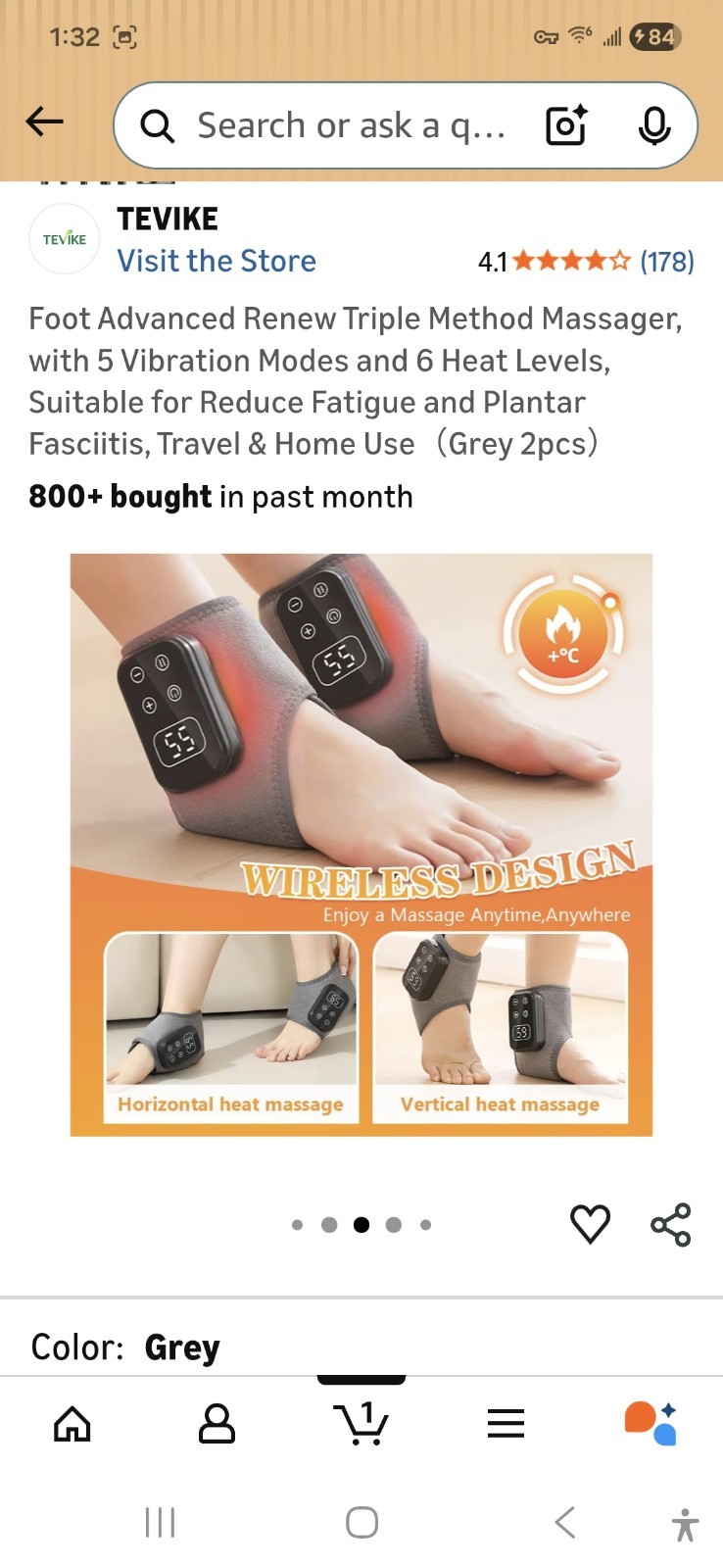 Foot Advanced Renew Triple Method Massager