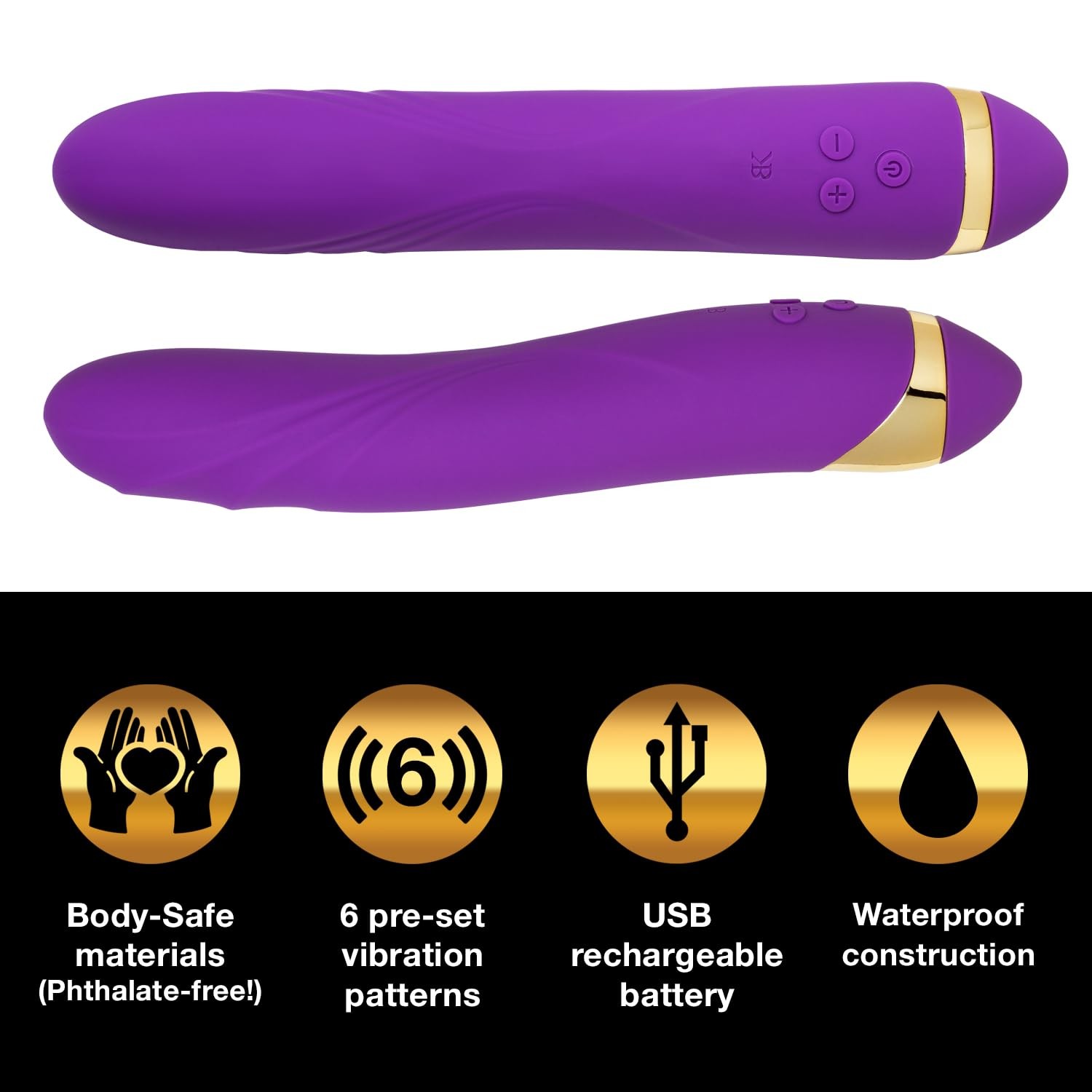 Bedroom Kandi Your Highness Purple Rechargeable Vibrator – Powerful Vibrator …