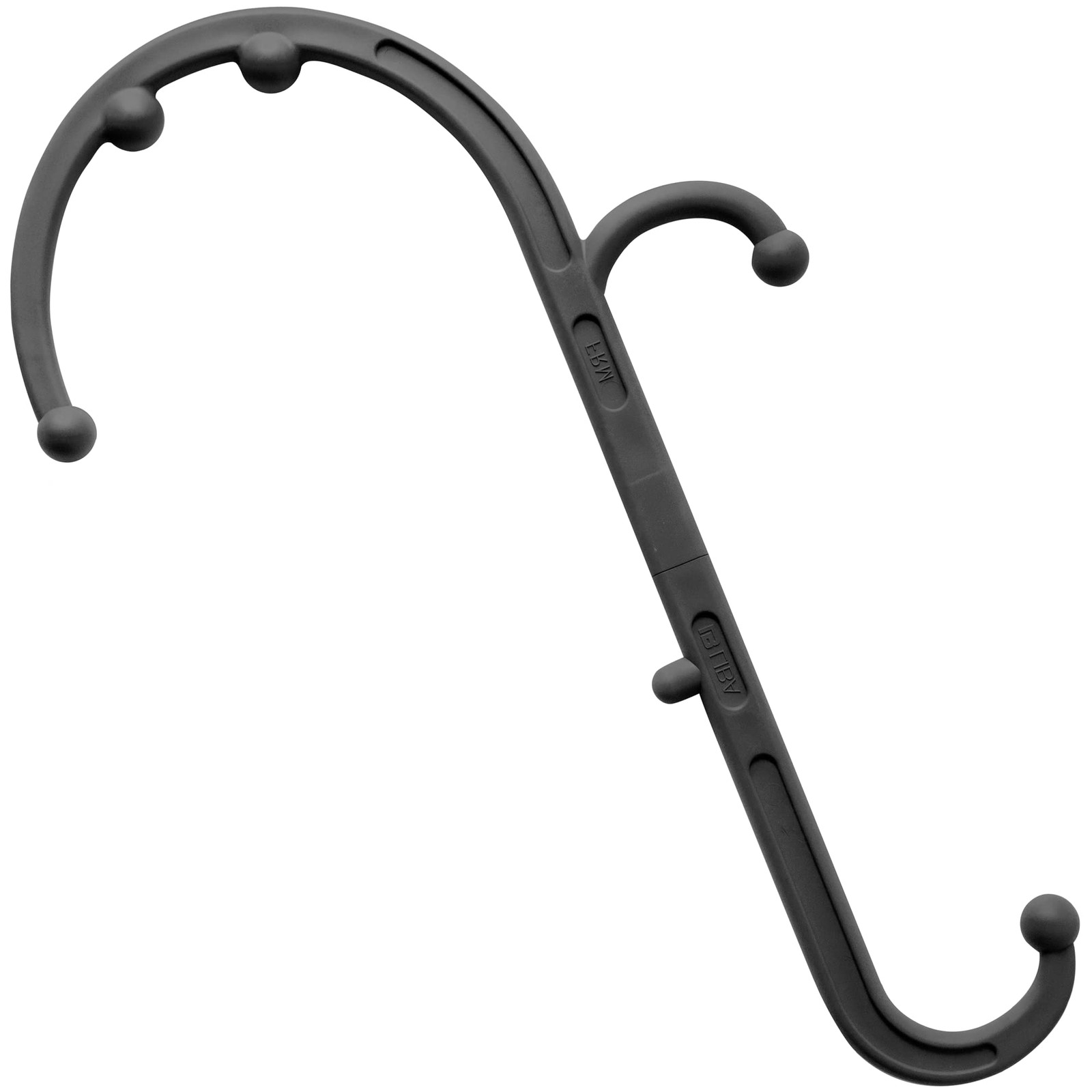Back and Neck Massager Trigger Point Pain Relief Manual Hook Therapy Black