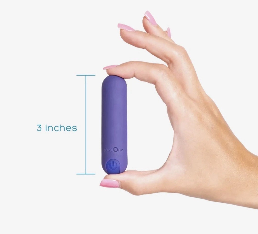 Plus One Vibrating on-the-go Plug Wand Bullet10 Vibration Modes Waterproof New