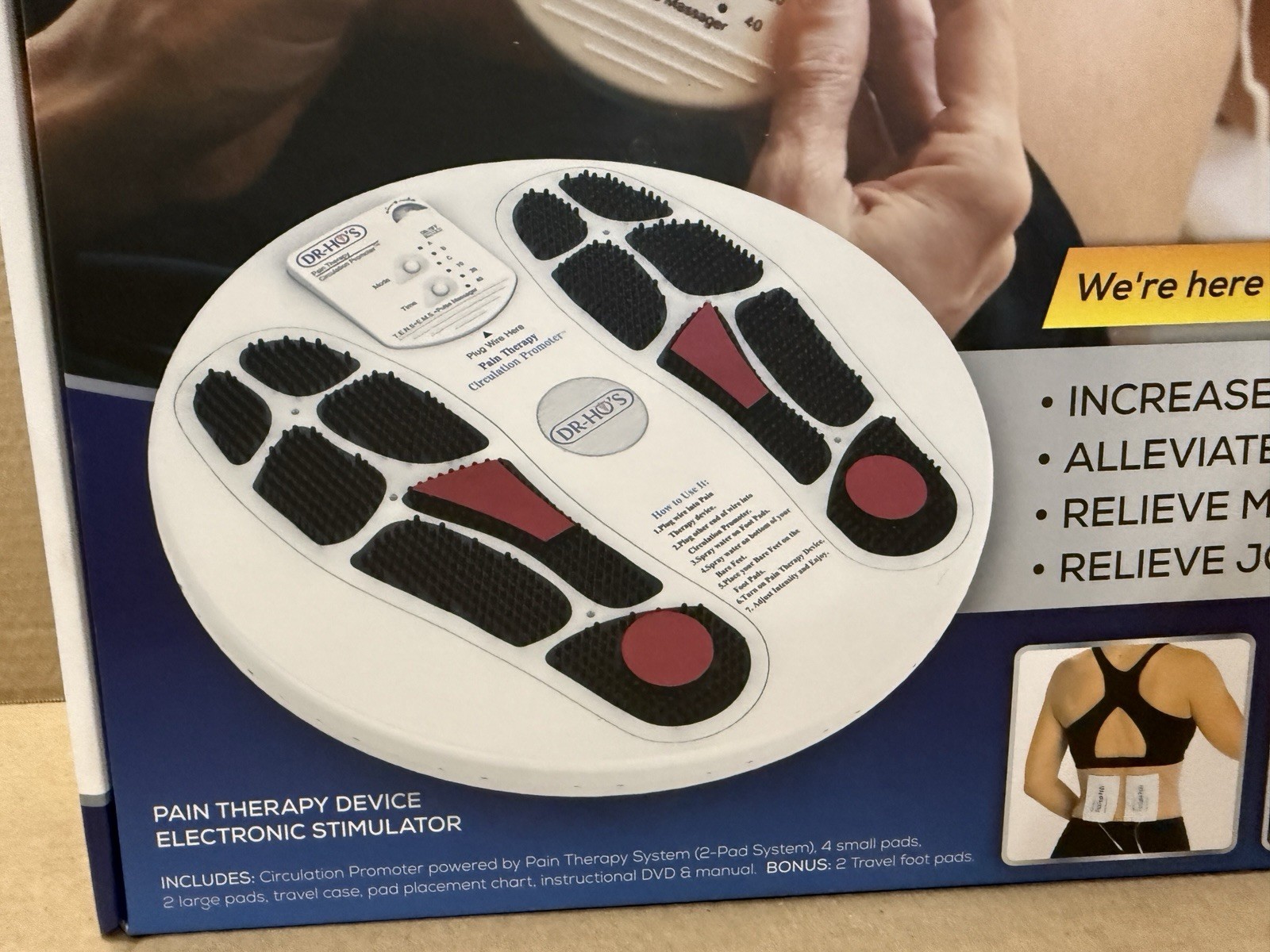 Dr. Ho’s Circulation Promoter Foot & Leg Pain Relief Massager EMS TENS Therapy
