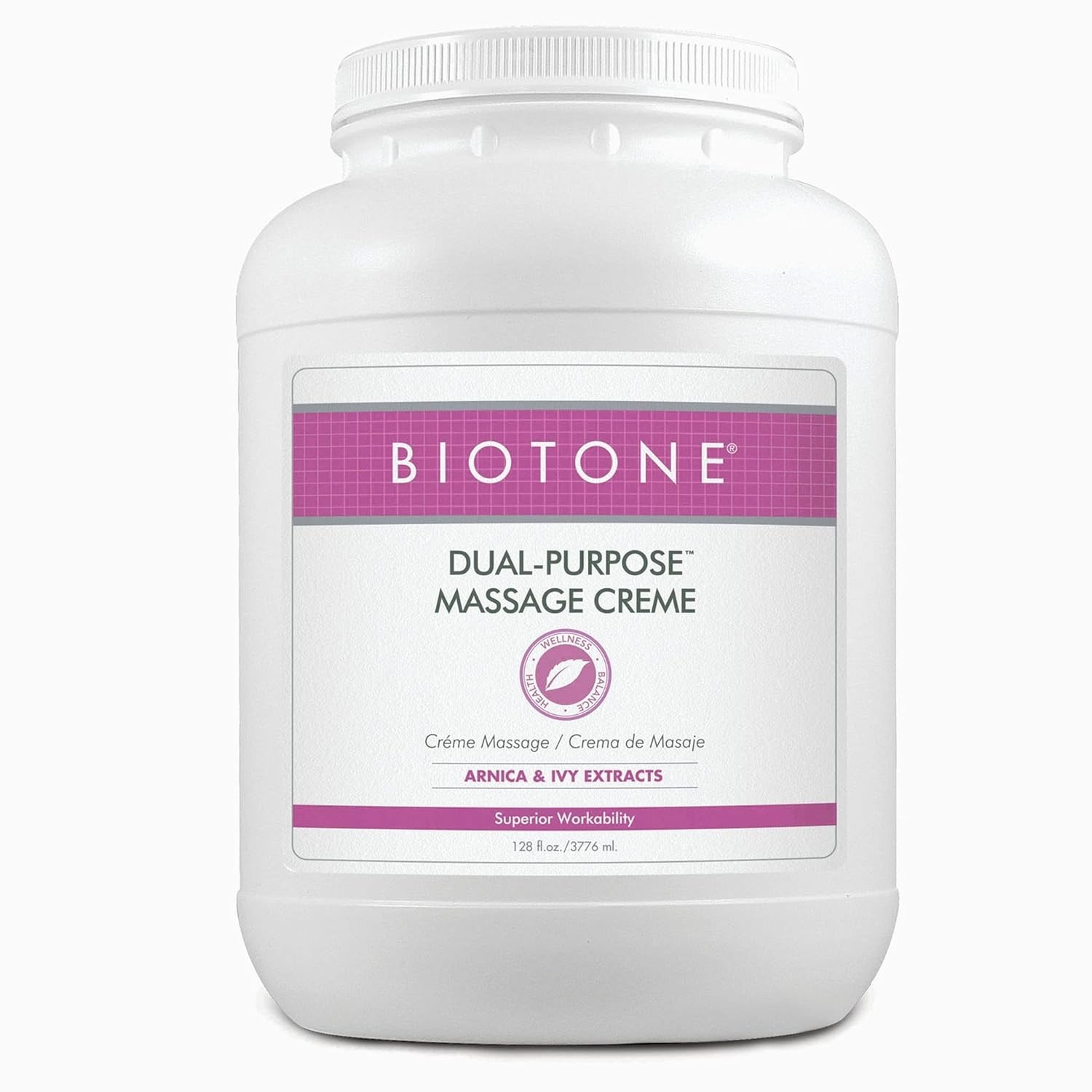 Dual-Purpose Arnica Massage Cream – Pure, Natural, 128 Fl Oz – Luxurious Use