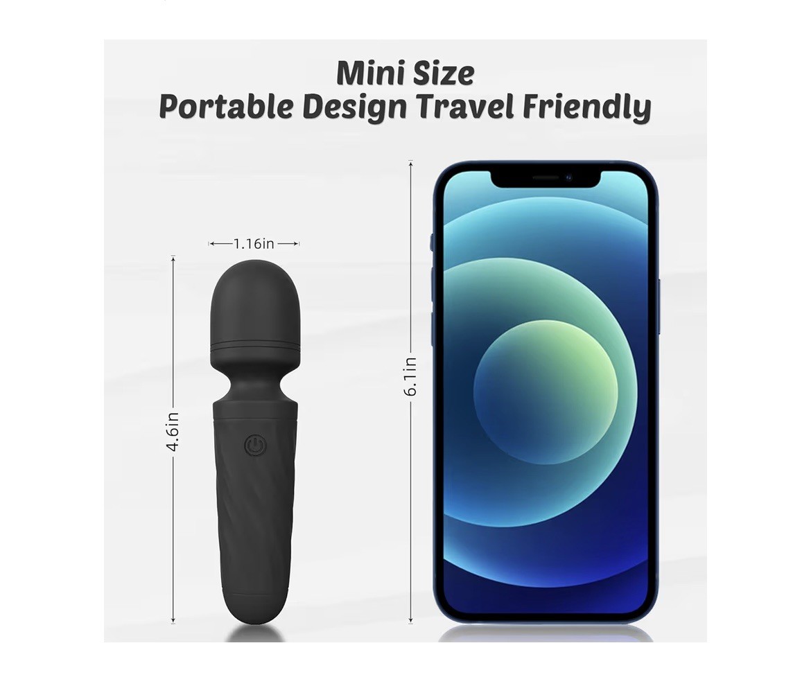 Handheld Personal Mini Massager Tool– Waterproof, USB Rechargeable, 10 Vibration