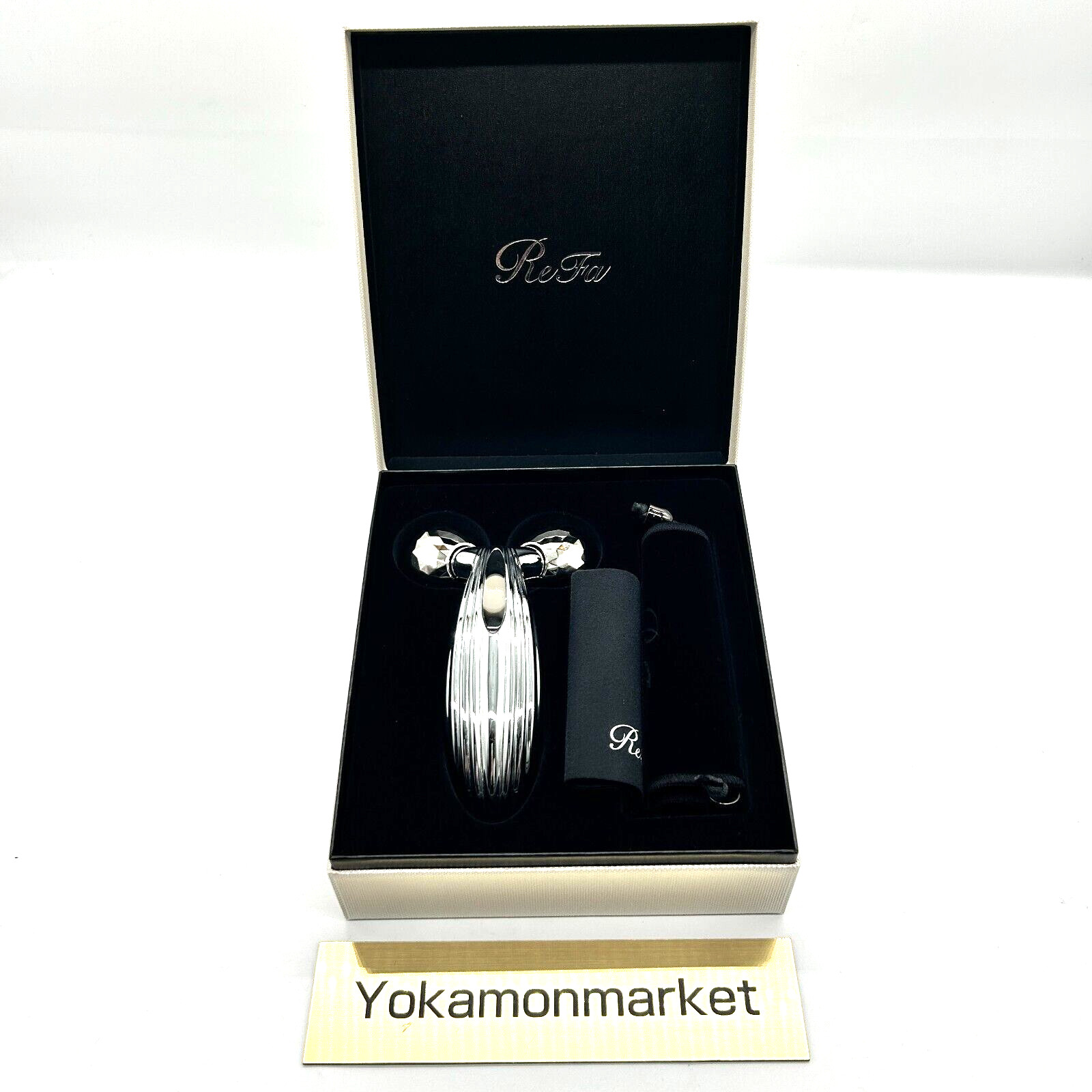 MTG ReFa CARAT RAY RF-PC2019B Platinum Beauty Facial Roller Made in Japan New FS