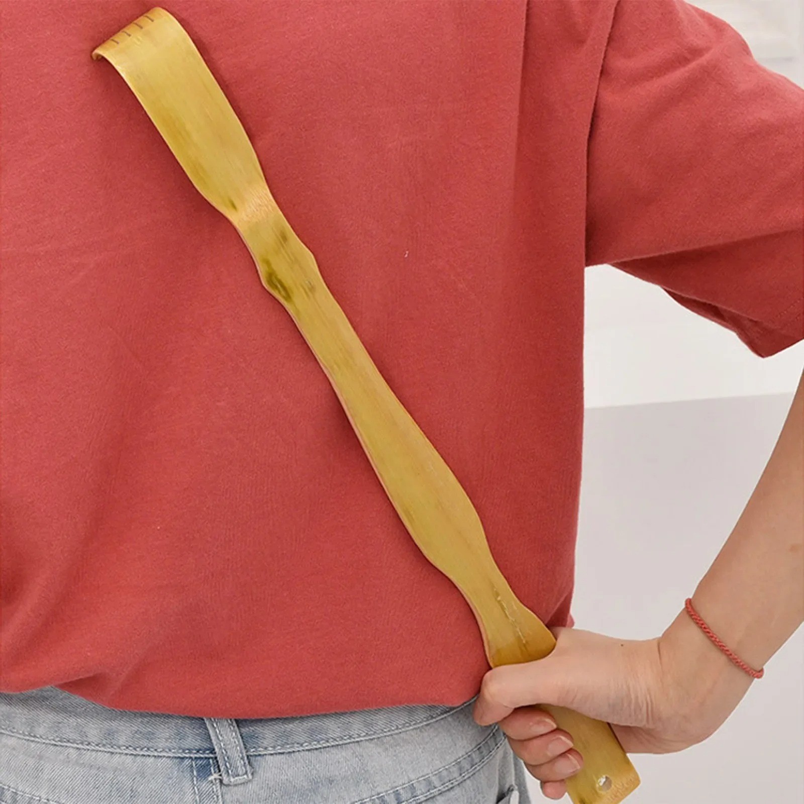 Natural Bamboo Back Scratcher Long Reach Pick Itch Relief Tool Portable