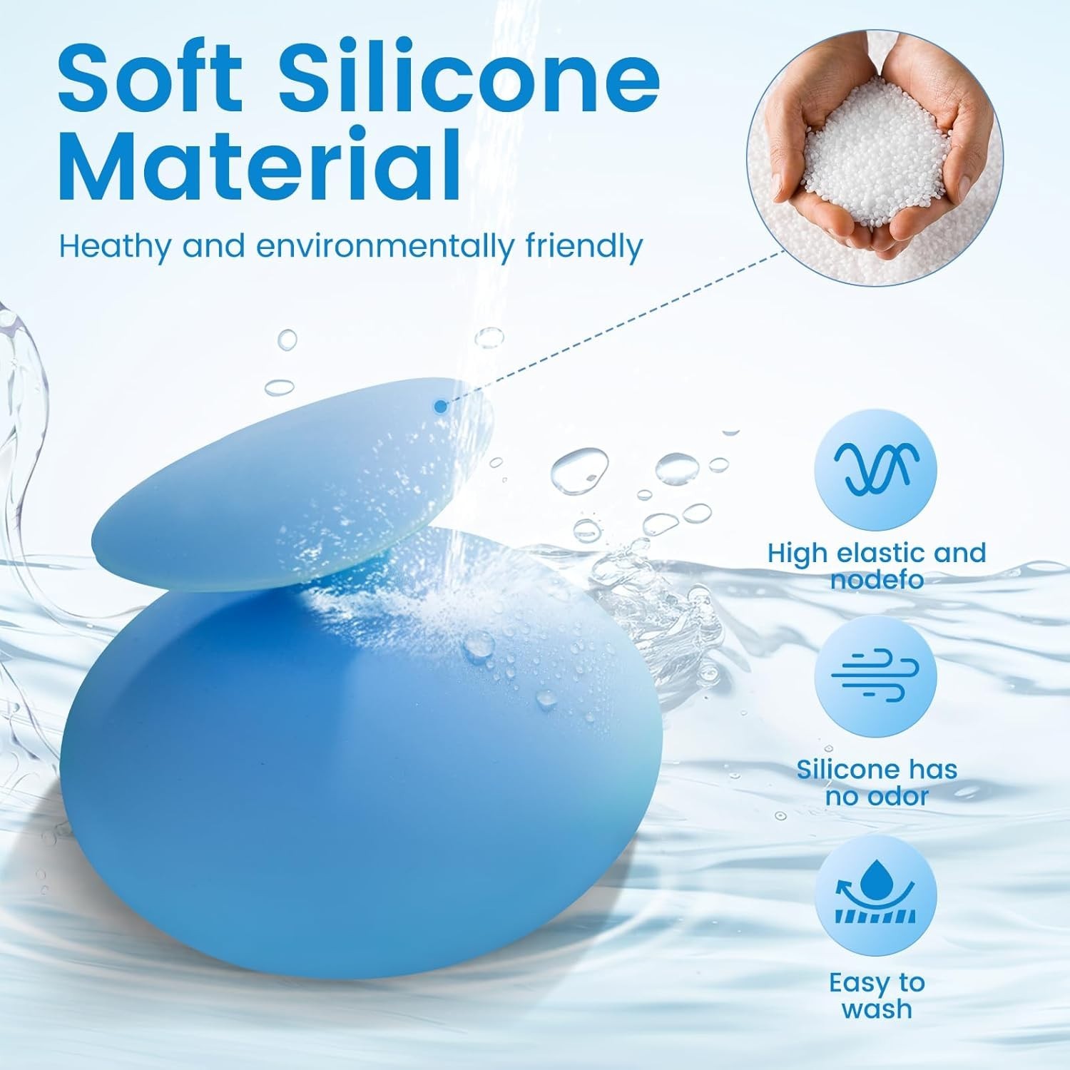 Ergonomic Silicone Percussion Cup for Chest Congestion Relief – 4.3″x3.5″
