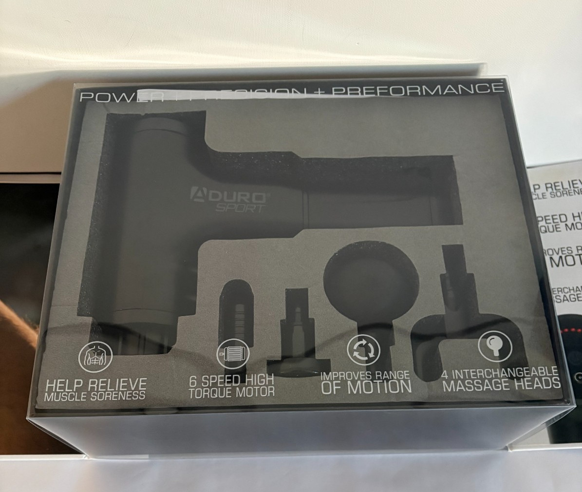 Aduro Sport Elite Recovery Massage Gun, Black