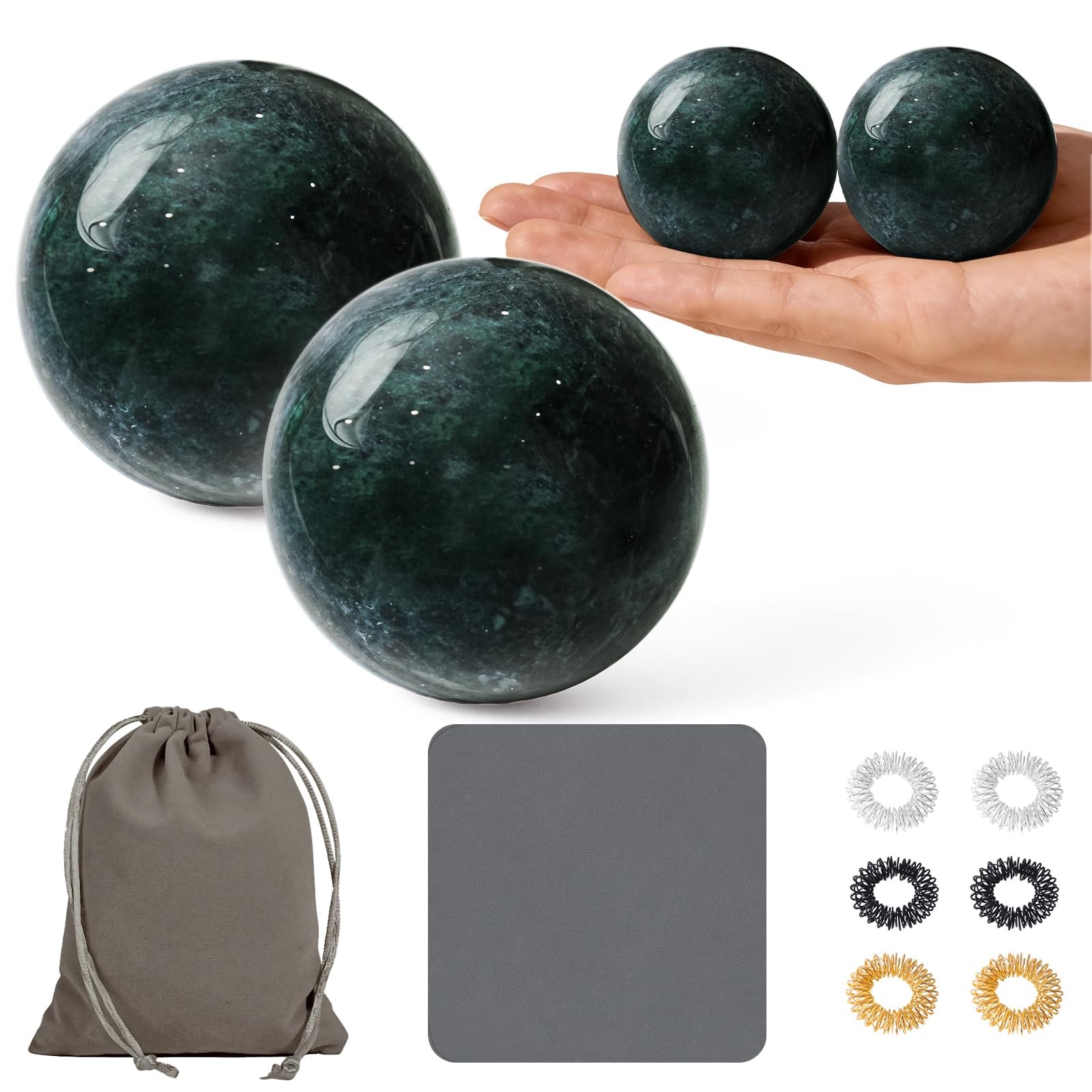 Traditional Chinese Baoding Balls, Marble Health Exercise Stress Relief Balls…