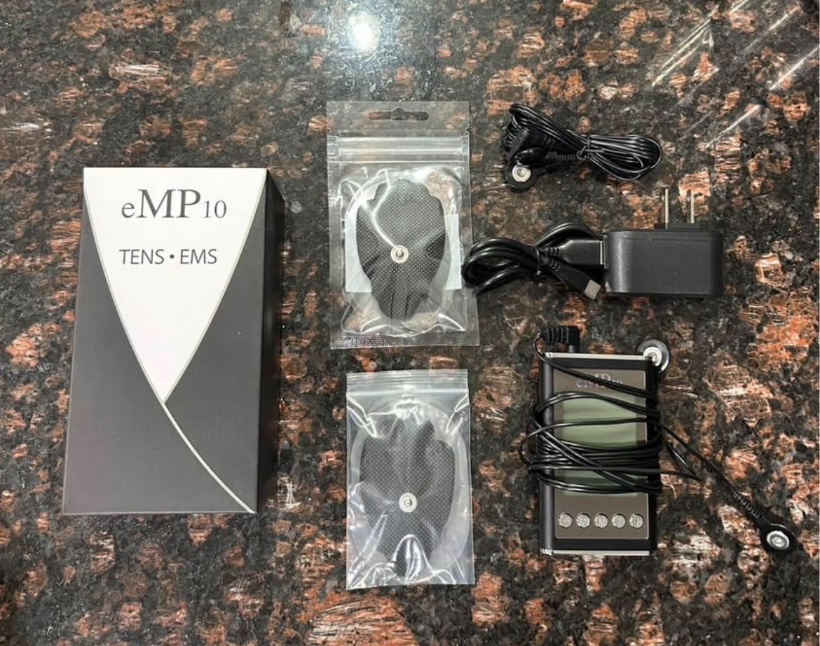 eMP10 TENS / EMS Medical Grade Pulse Massage Unit Black New Sealed Box