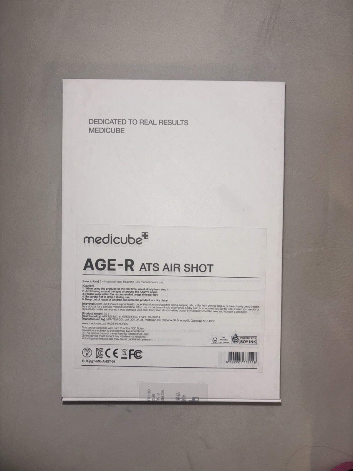 Medicube Age R Air Ats Air Shot With Collagen Home Skin Care Device Brand New