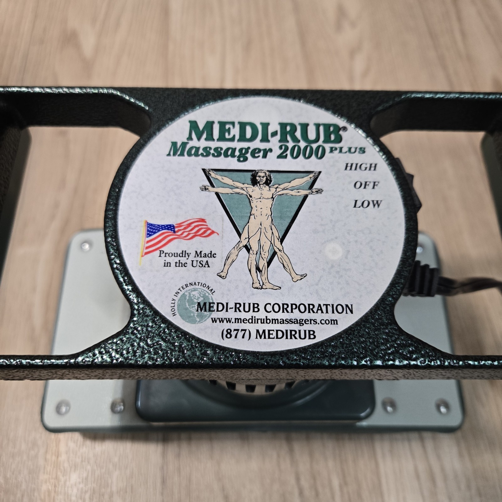 MEDI-RUB MASSAGER 2000 PLUS MR-2 2 SPEED PROFESSIONAL FULL BODY MASSAGER