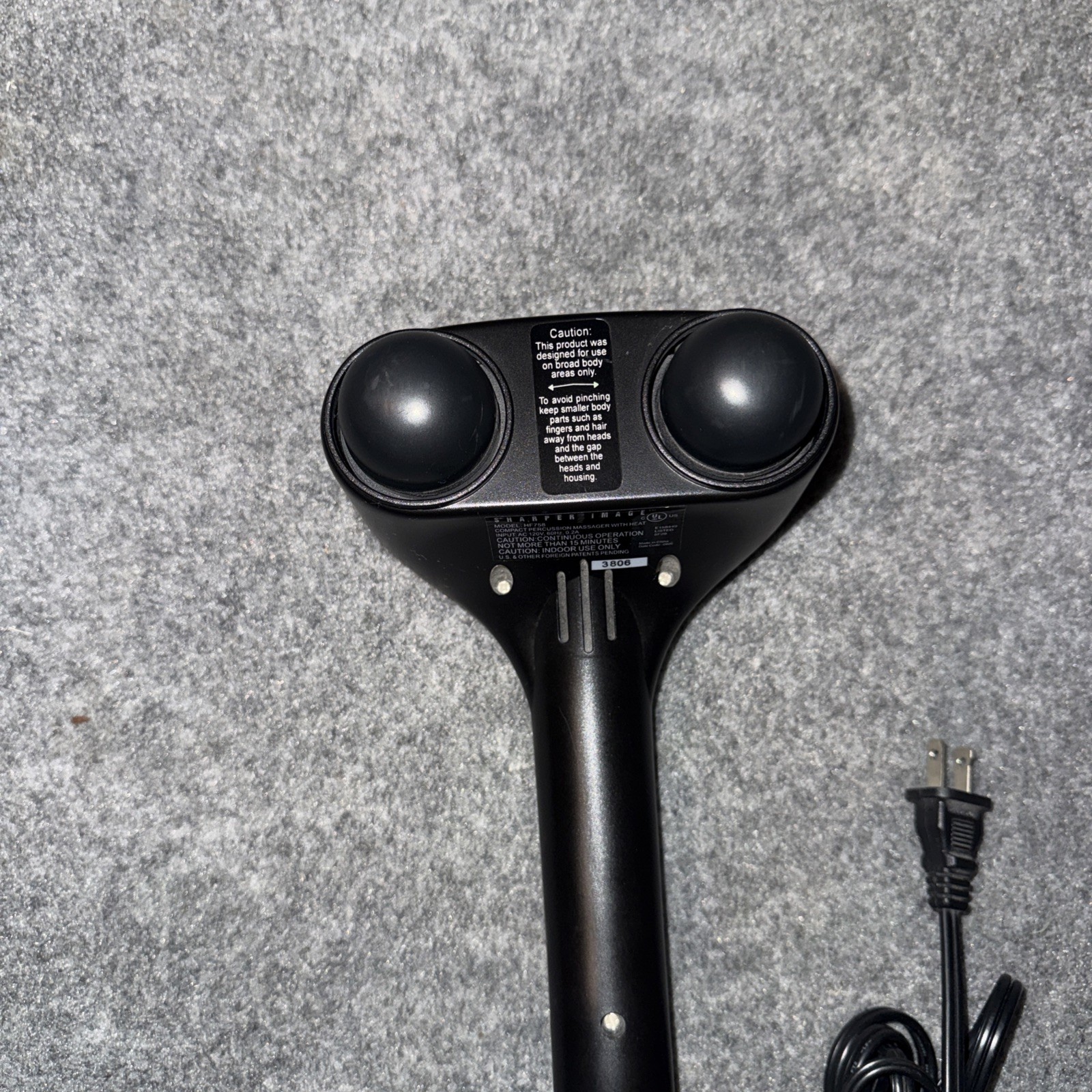 Sharper Image HF-758 Percussion Massager Heat Massage Wand
