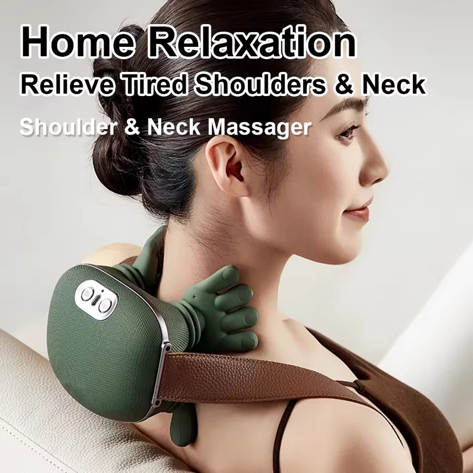 Neck and Shoulder Massager, finger-pressure, Shiatsu, Neck Massager, back and…