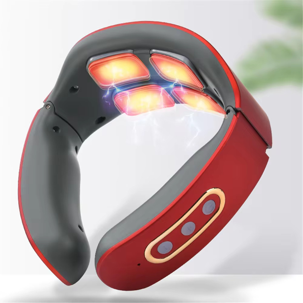 Electric Neck and Shoulder Pulse Massager 6 Mode 9 Levels Adjustable Cervical Ve