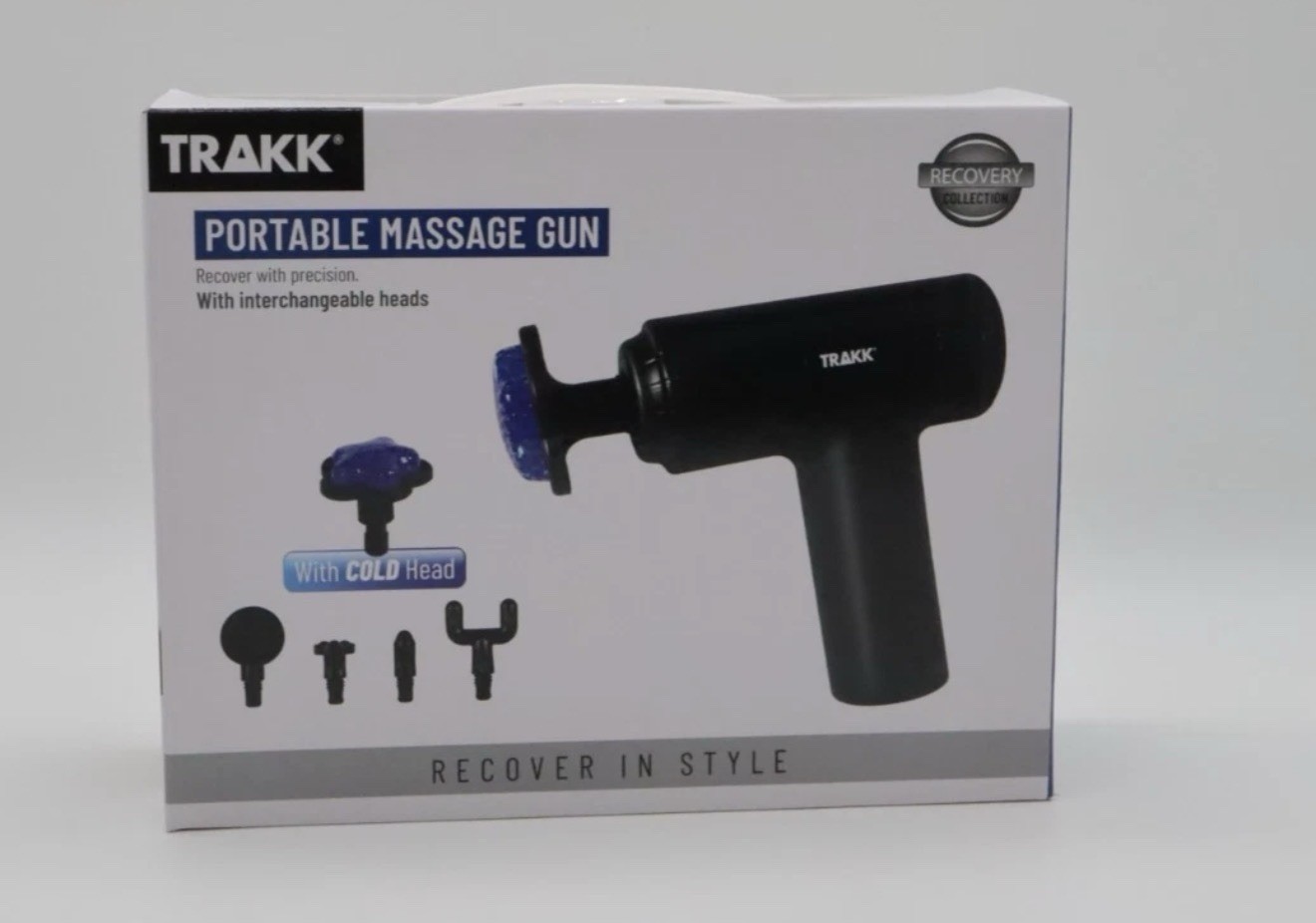 Mini Massage Gun with Heat & Cold Therapy, 5 Heads, Portable