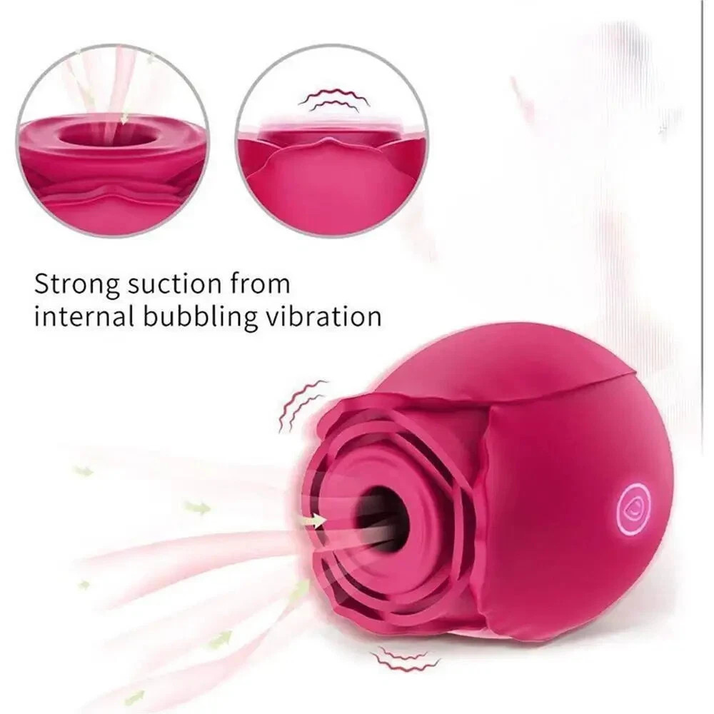 10 speed Rose Female Anniversary Birthday Gift for Her Massage Tongue Licking